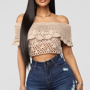 Fashion nova crochet crop top